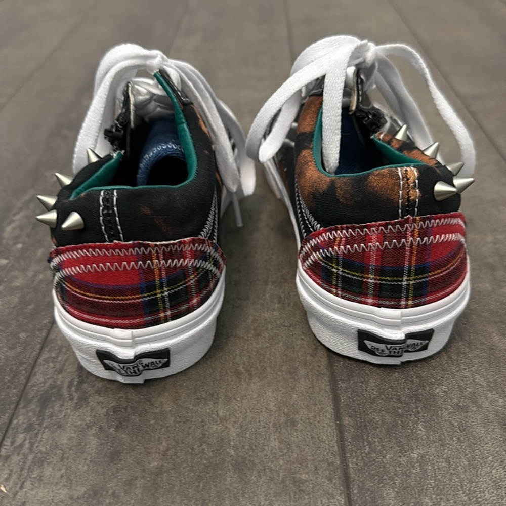 NEW! Vans Old Skopl Zip Tartan Daze Spike Sneakers, unisex. Mens 6, Womans 7.5 - Picture 6 of 16